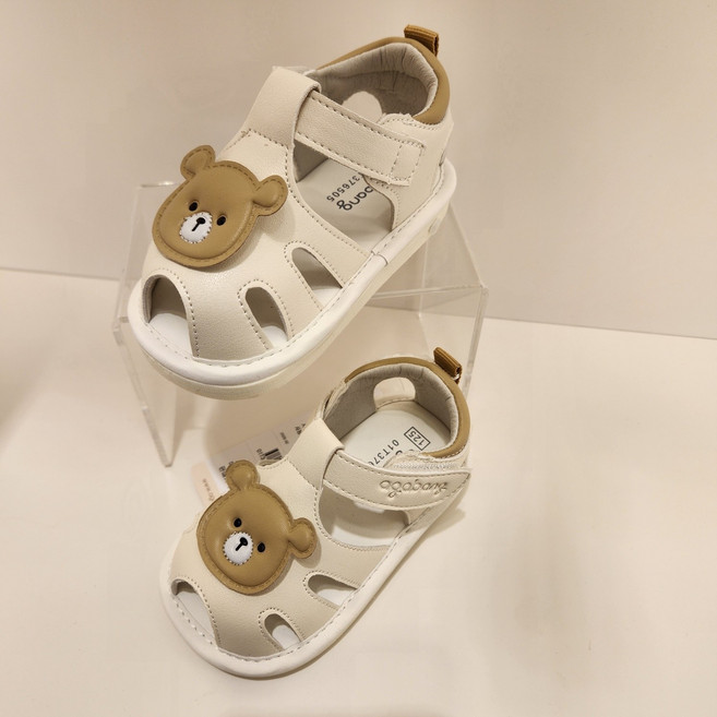 아가방 120부터 가장 편한 유아샌들 노아베어삑삑이샌들01T376505
