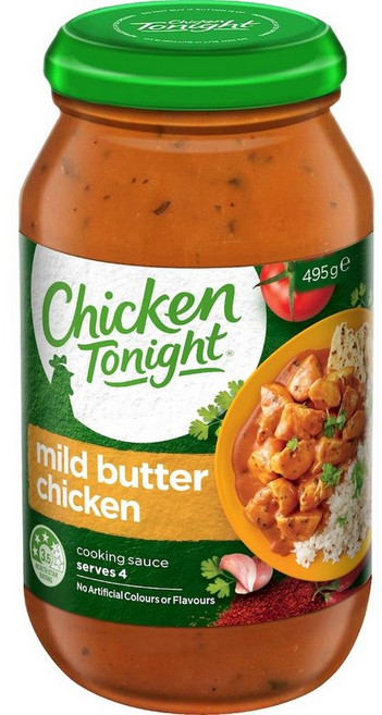 호주 치킨투나이트 Chicken Tonight Simmer Sauce Butter Chicken 마일드 버터 치킨 쿠킹 소스, 2개, 495g