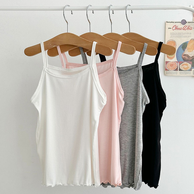 에끌 여아 아기 런닝 남아 유아 나시 4개 세트