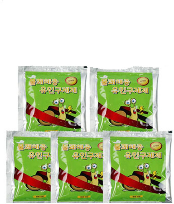 강력) 팽이싹 50g 달팽이약 민달팽이약 모두박멸 (밭 하우스등에 놓아서 먹으면 효과는 최고), 5개, 5개입