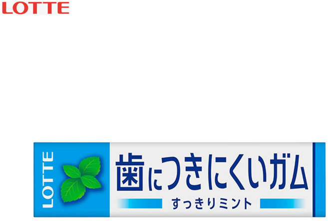 일본 틀니껌 롯데 치아에 잘 붙지 않는 껌 민트 9개입 15개