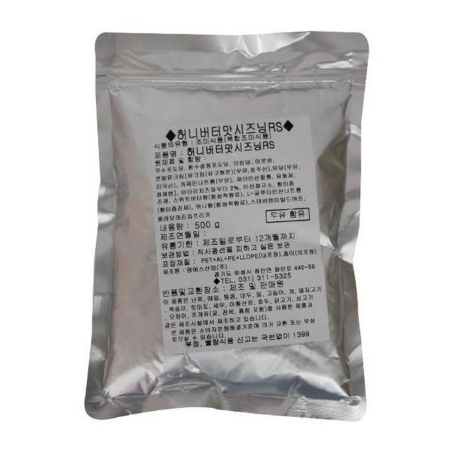 허니버터맛 시즈닝 RS, 500g, 2개