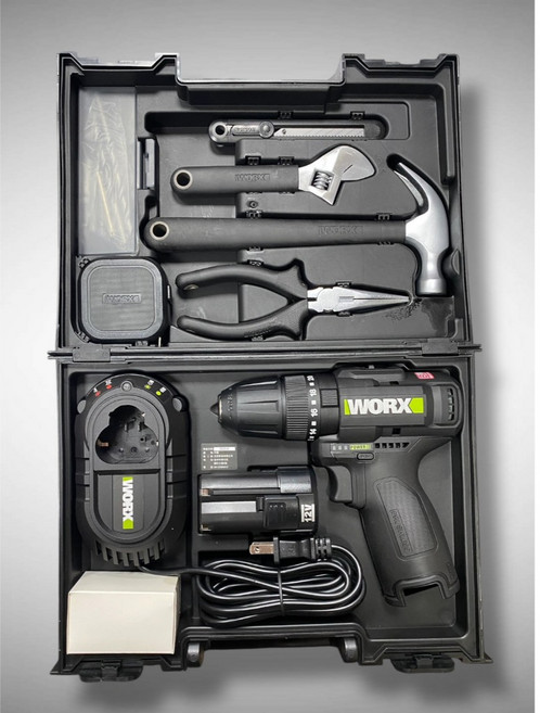 WORX 12V無刷夾頭電鑽 附工具配件箱, 1個