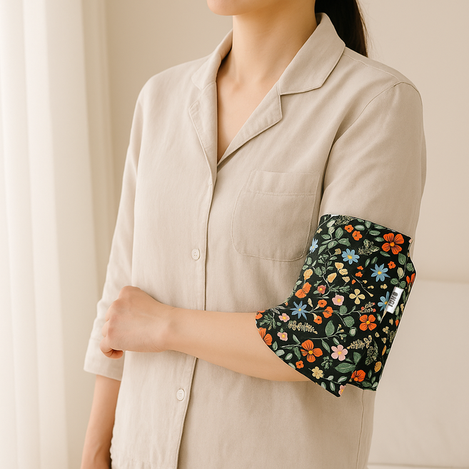 ONGI 무릎찜질팩 팔꿈치 찜질기 100%자연소재 분리형커버 온열찜질 아이스찜질가능 + 커버포함, 1개