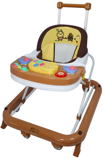 可麗兒 幼兒學步車, 咖啡色, 1個