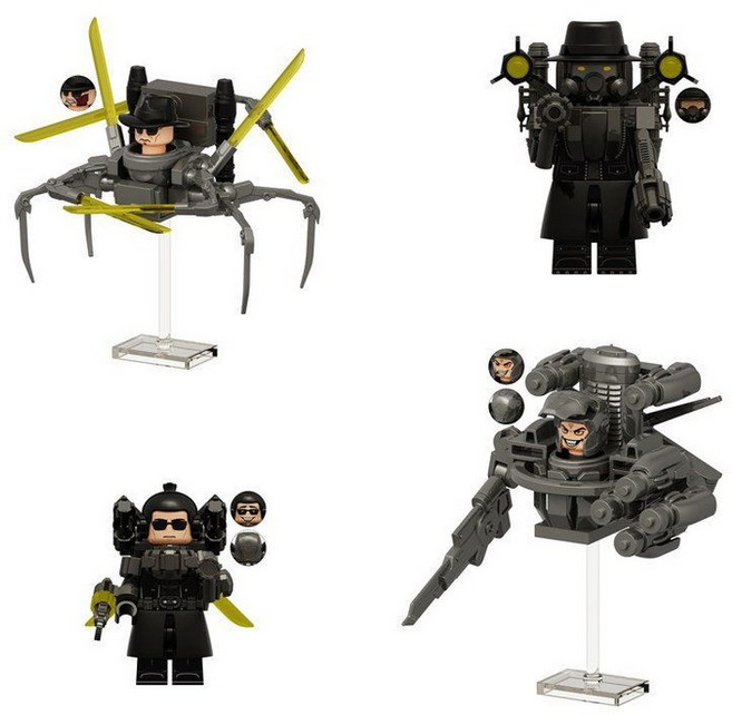 스키비디 토일렛 미니 블럭 피규어 시즌18 4명 세트