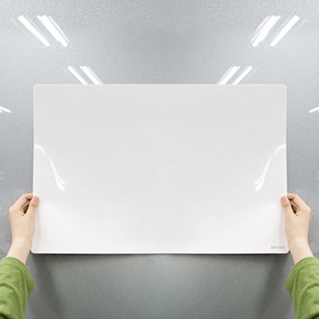 접착제없이 붙이는 화이트보드 마카 메모보드, 검정(1개입)