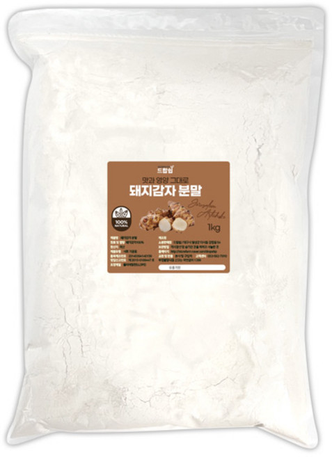 불로약초 돼지감자분말(국산) 1kg 돼지감자 가루 파우더 국우 뚝감자 선식 반죽, 1개