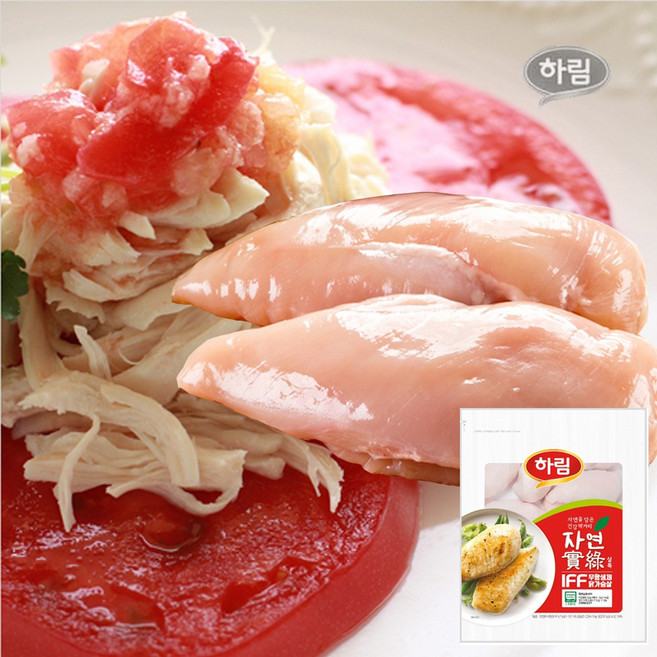 하림-자연실록 무항생제 닭가슴살 1kg /친환경/하림직영, 1개