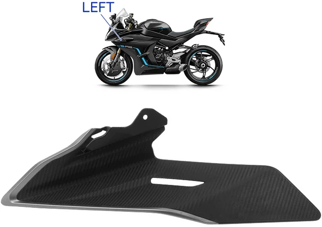 CFMOTO 450SR 오토바이 부품 사이드 다운포스 스포일러 고정 윙렛 페어링 디플렉터, 13 L-Grey SRS