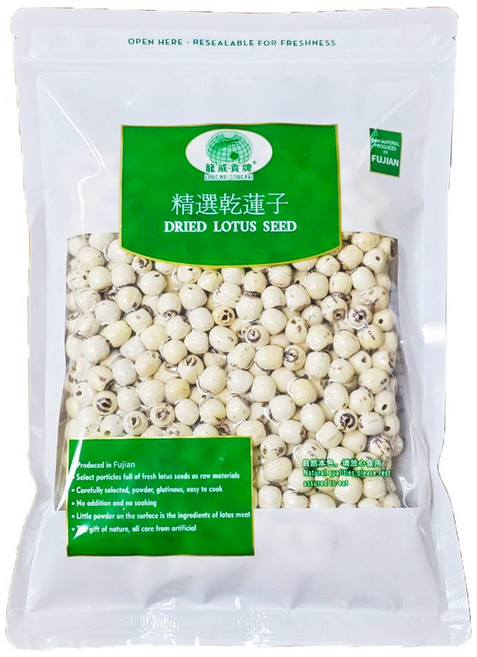 台灣和樂 龍威貢牌 精選乾蓮子, 600g, 1個