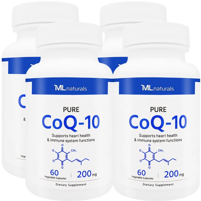 My Life 내추럴스 코큐텐 CoQ-10 200mg, 60정, 4개 - 쿠팡