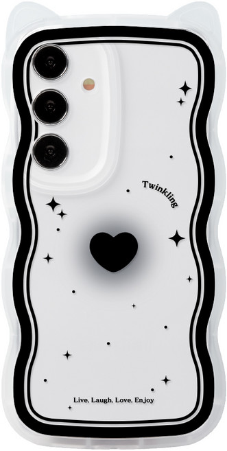 갤럭시버디3 A155 전용 고양이귀 쫑긋 캣웨이브 디자인 케이스