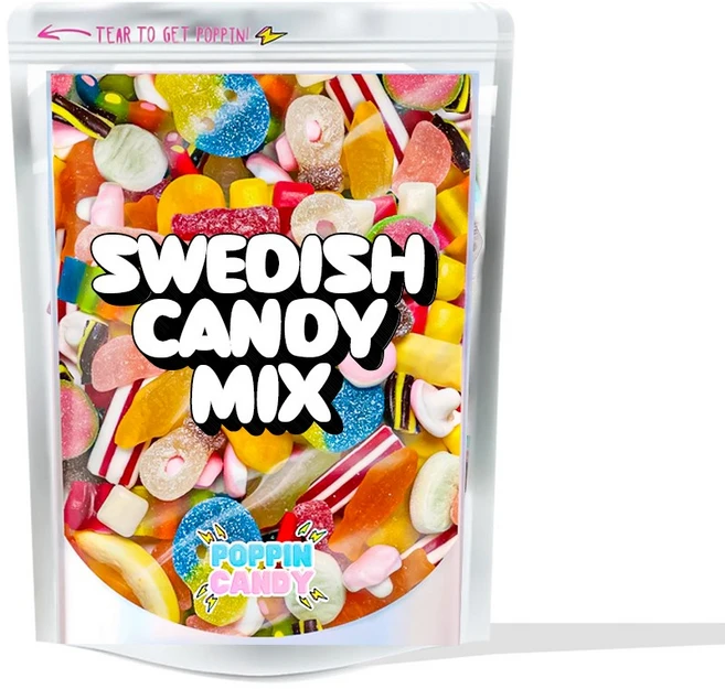 스웨디시 캔디 믹스 Swedish Candy Mix 비건젤리 스웨덴 젤리 캔디, 1개, 1kg - 쿠팡