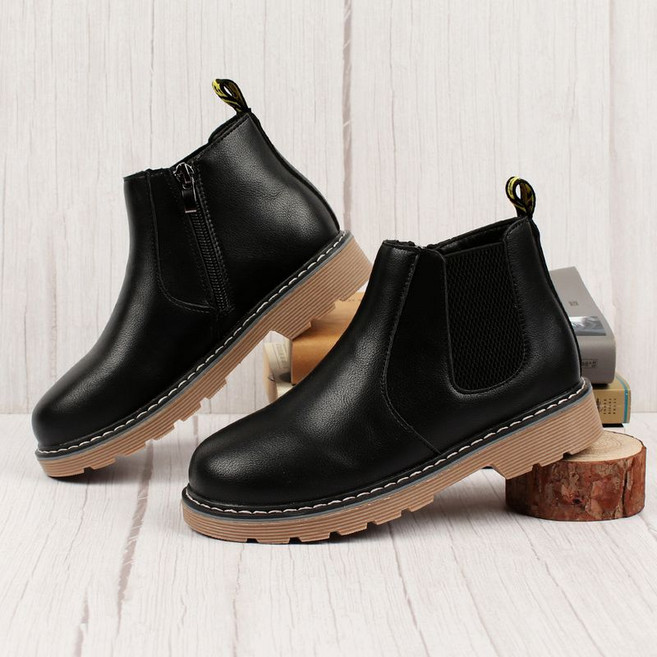 페이퍼플레인키즈 아동 워커 첼시 부츠 키즈 유아 구두 여아 어린이 가죽 신발 슈즈 초등 학생 남아 주니어 앵클 지퍼