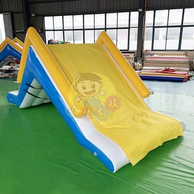 미끄럼틀 에어 실외 풀장 화이트 대형 마당 수영장 3.2x2.4x1.8m, R. 4.5m 흰색 슬립 천