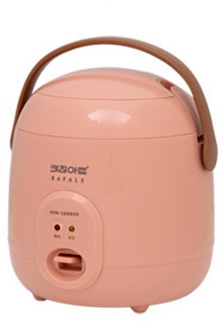 이유식밥솥 소형전기 1인용 2인용 일반전기 보온 자취생 미니 휴대용 밥통 마카롱 캠핑용 혼족 혼밥, KC-202MY피치