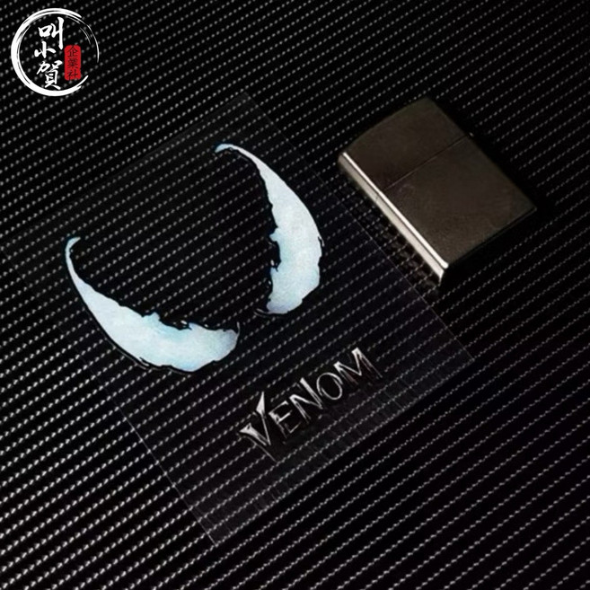 叫小賀 VENOM 毒液 病毒 貼紙 車貼 安全帽貼 行李箱貼紙 彩貼, 1個