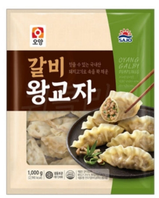 사조오양 갈비 왕교자만두 1kg, 1개