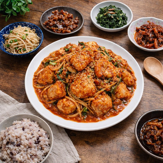 매운맛 아귀찜밀키트 순살 아구 초간편 밀키트 1.2kg내외, 1개, 1.2kg