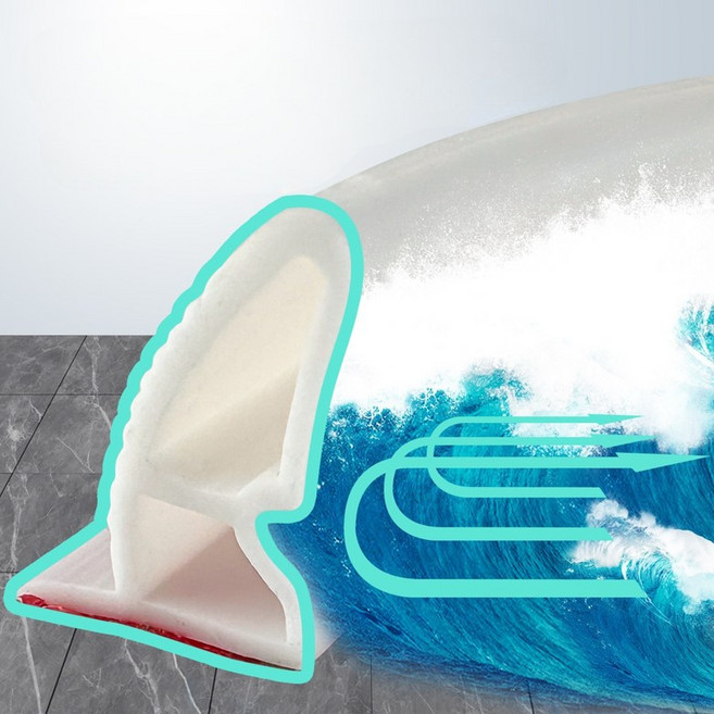 라워스 물넘침방지 워터가드 욕실 물막이, 1개, 화이트