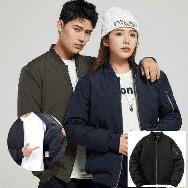 남자 패딩 항공점퍼 누빔 점퍼 현장 작업복 근무복 겨울 자켓