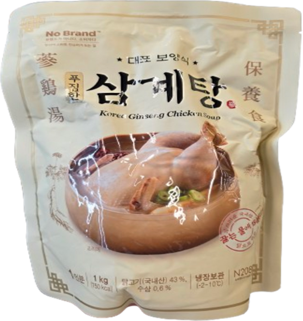 노브랜드 푸짐한 삼계탕 1kg(냉장), 1kg, 1개
