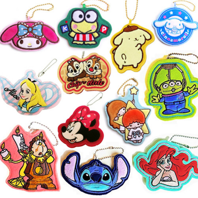 디즈니&산리오 캐릭터 와펜 뱃지