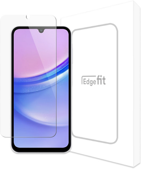 엣지핏 갤럭시 지문인식 고투명 강화유리 액정보호필름, 1개