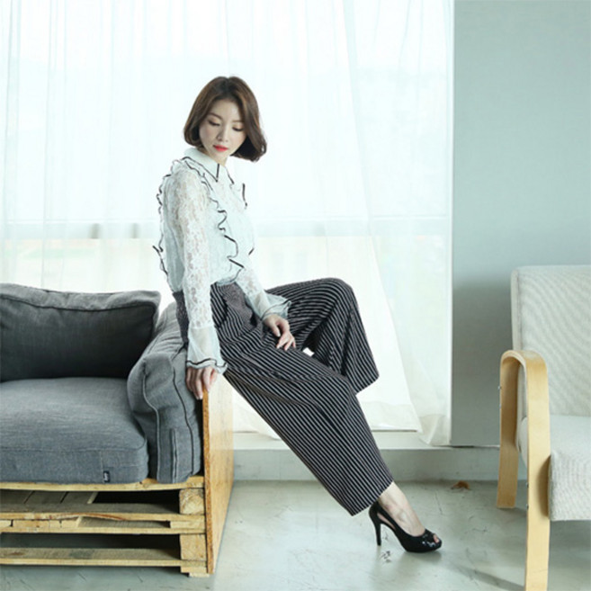 여성바지 따뜻하고예뻐 밴딩팬츠 정장바지 와이드슬랙스 편한바지