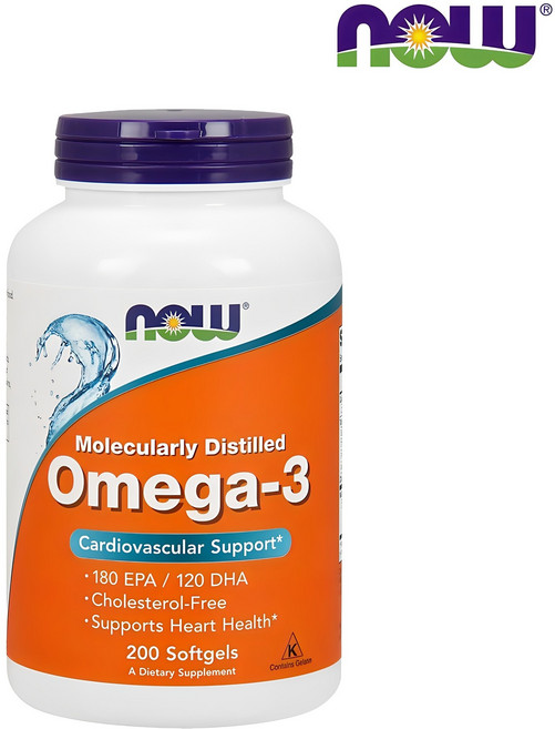 나우푸드 오메가-3 180 EPA 120 DHA 소프트젤, 200정, 1개