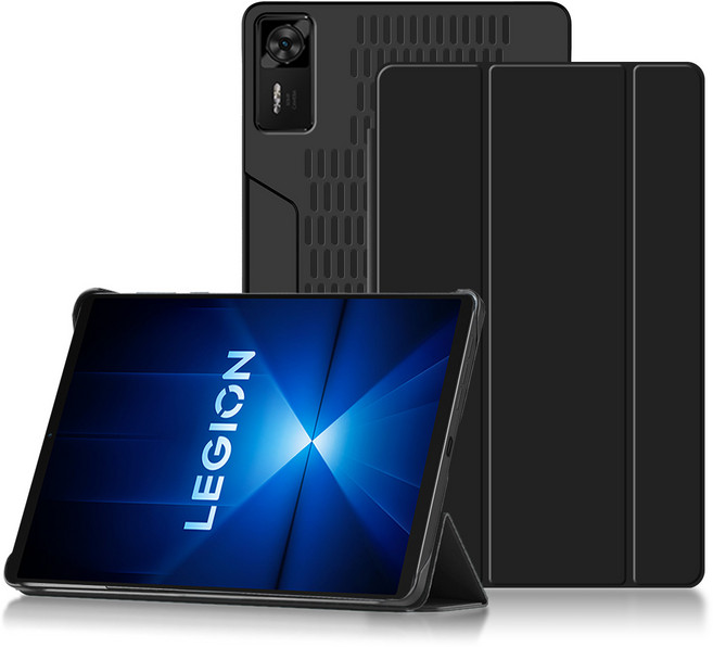 레노버 리전 Y700 4세대 케이스 2025 8.8인치 호환 발열 방지 젤리 케이스 보호 커버, 블랙 쿨링메쉬, 1개