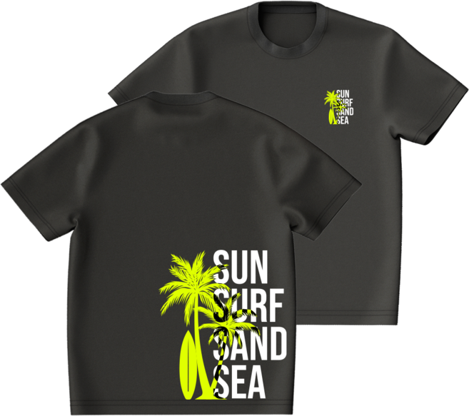 오버핏 반팔 래쉬가드 썬서프샌드씨