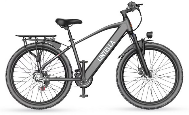 린텔라 전기자전거 파스 배달 고출력 26인치 21단 400W PAS 로드 전동 자전거, GT3 블랙 스포크휠, 스틸