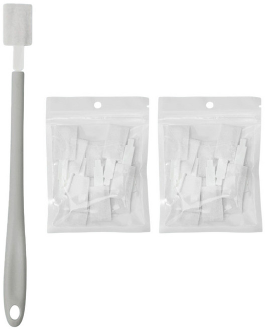 일회용틈새브러쉬(키보드 창문틀 변기 등), 그레이, 1세트