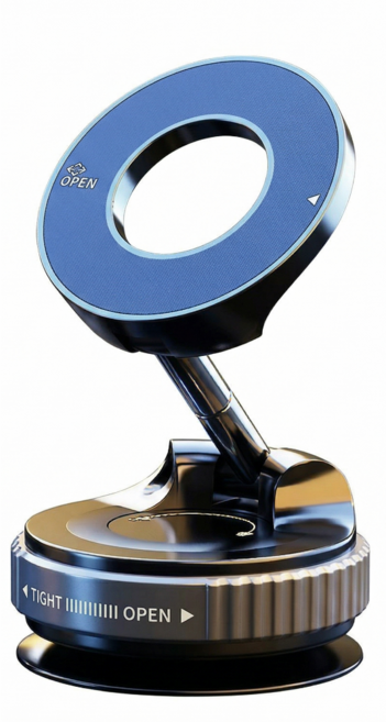 LIMPIDE 맥세이프 진공흡착 차량용 휴대폰 거치대, 블랙합금, 1개