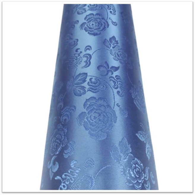 윤원단 금장미양단29색 꽃무늬 플라워 예쁜 좋은 폴리에스터 한복 옷감 비단 양단 천 원단 만들기, 12 군청색, 1개