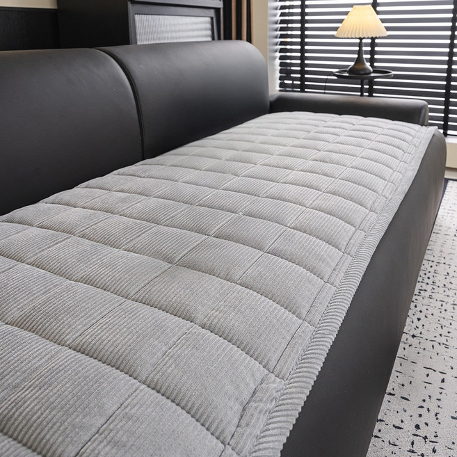 베오라 누빔 코듀로이 사계절 논슬립 쇼파 패드 매트 커버