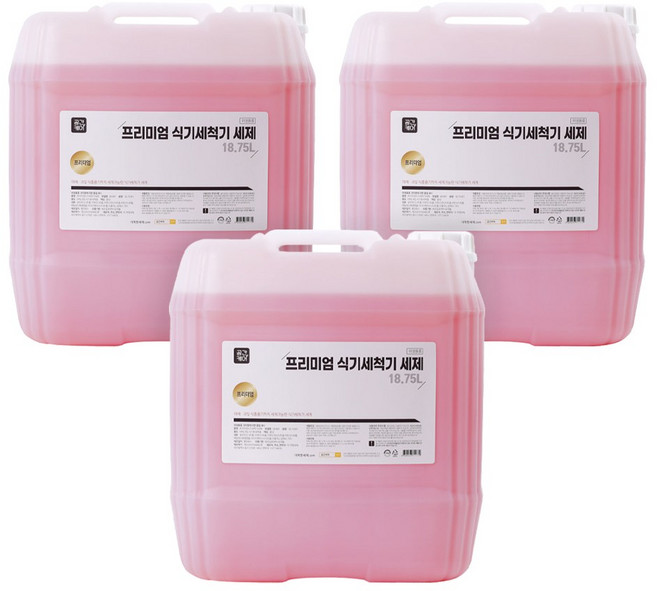 공간케어 대용량 업소용 프리미엄 식기세척기 세제, 3개, 18.75L