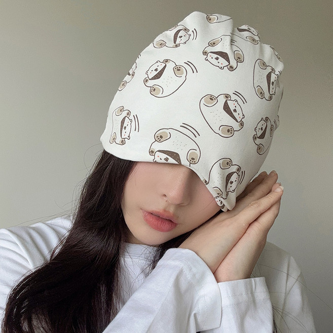 出院月子帽產後春秋款女產婦帽純棉春夏季薄款顯臉小時尚月子頭巾