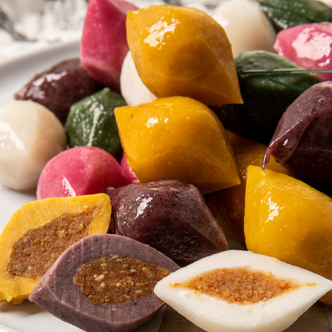 HACCP 오색송편 1kg+1kg - 고소한 5가지맛 깨 송편, 1kg, 2개