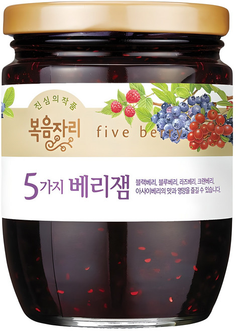 복음자리 5가지 베리잼, 350g, 1개