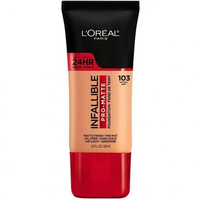 u30edu30ecu30a2u30eb(L'Oreal) 로레알 인팔리블 프로 매트 파운데이션 내추럴 버프 (), 라이트