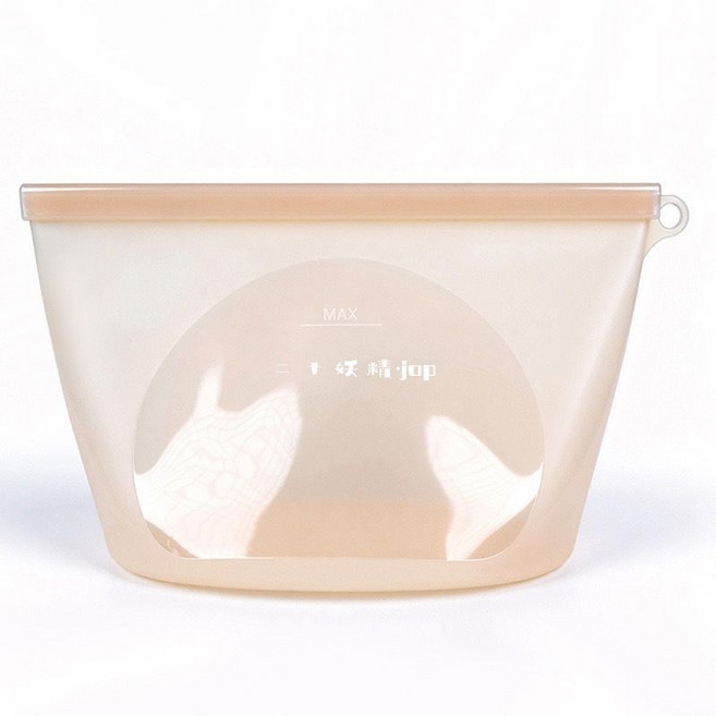 便攜封口袋防漏食品級分裝袋, 1個, RS【藕色款】1000ml