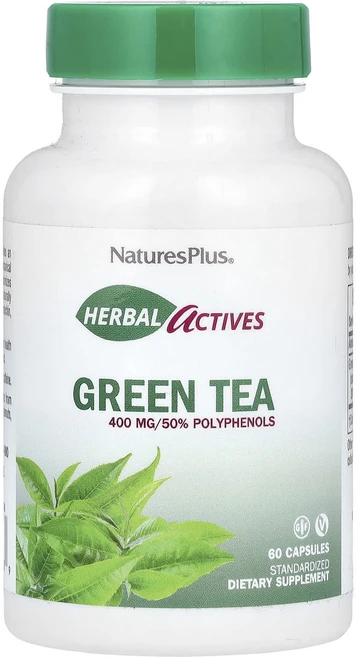 NaturesPlus 허브 액티브 녹차 400mg 캡슐 60정, NaturesPlus허브액티브녹차400mg캡슐60정, 1개 - 쿠팡