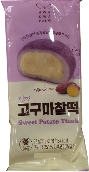 화과방 고구마찰떡, 1개, 70g