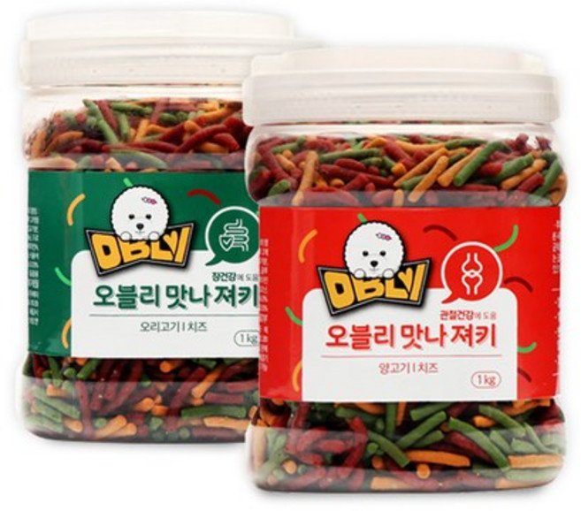 오블리 맛나져키 양고기 오리고기 관절건강 장건강 대용량 1kg, 양고기져키, 1개