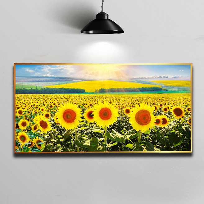 화색갤러리 해바라기그림 액자 집들이 개업 선물액자, 07해바라기, 골드무광, 1개