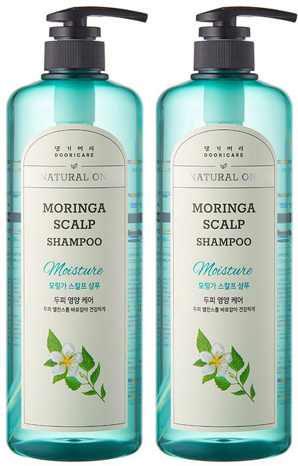 댕기머리 허벌 모링가 스칼프 샴푸, 2개, 1L