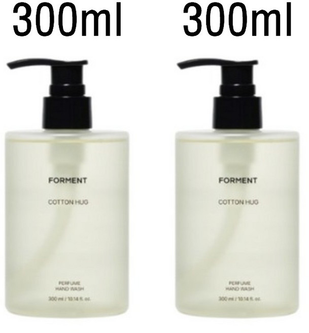 포맨트 모이스처 퍼퓸 핸드워시 코튼허그, 2개, 600ml